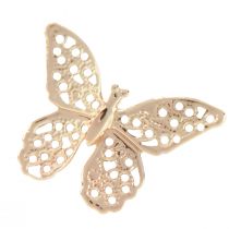 Artikel Mini vlinders metaal strooidecoratie goud 3cm 50st