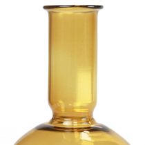 Artikel Minivaasje gele glazen vaas bloemenvaas glas Ø8cm H16,5cm