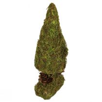 Mini-kerstboom kunstmatige tafeldecoratie mosboom H18cm