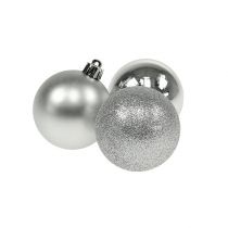 Artikel Mini Kerstbal zilver Ø3cm 14 st