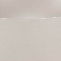 Artikel Moderne plantenbak metaal decoratieve trofee grijs Ø20cm H16,5cm