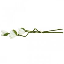 Artikel Kunstbloem Kunstbloem Poppy Corn Rose Wit L55/60/70cm Set van 3