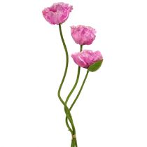 Artikel Klaprozen roze 59cm - 75cm 3 st