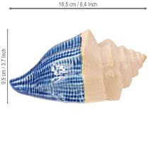 Artikel Schelpdecoratie Maritiem Keramiek Blauw Beige 16,5×11×9,5cm 2 st.