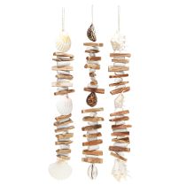 Artikel Schelpenkrans zeeslakken zomerdecoratie natuurlijk assorti 69cm 3st