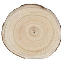 Artikel Boomschijf, blauwe klokjesboom, natuurlijk, Ø30-35cm, DIY houten schijf, Paulownia