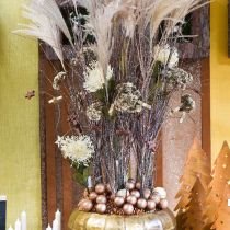 Speldenkussen kunstbloemen exotische protea leucospermum crème 73cm 3st