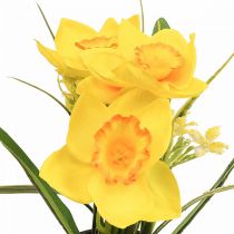 Narcis in pot narcis gele kunstbloem H21cm