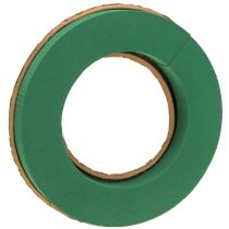 Artikel Nat steekschuim krans basis van karton Ø25cm 2 stuks