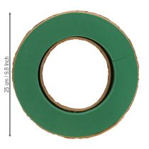 Artikel Nat steekschuim krans basis van karton Ø25cm 2 stuks