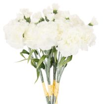 Artikel Kunstmatige anjers, wit, 40 cm, 4 stuks