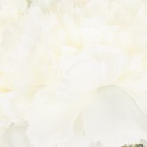 Artikel Boeket kunstmatige anjers, witte kunstbloemen, decoratie, 4 bossen