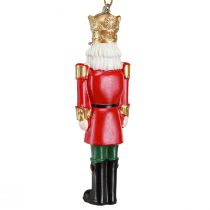 Artikel Notenkraker Hanger Kerstversiering Set van 4, Rood Groen Goud, 10 cm