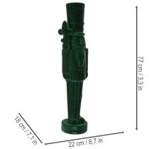 Artikel Notenkrakerfiguur, staand, kerstdecoratie, met fluweelachtige afwerking, 77 cm