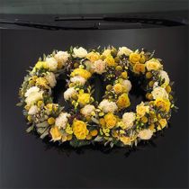 Artikel Steekschuim autoarrangement dubbele ring 55×39cm H6cm 1 stuk