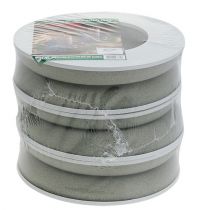 Artikel Bloemenschuim ringkrans grijs H3cm Ø20cm 6 st.