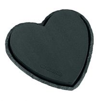 Steekschuim hart zwart 33cm 2st bruiloftsdecoratie