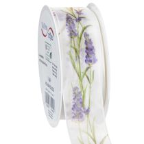 Artikel Organzalint, chiffonlint, decoratief lint, lavendel, 40 mm, 20 m