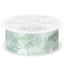 Artikel Organzalint, chiffonlint, groen plantenlint, 40 mm x 15 m