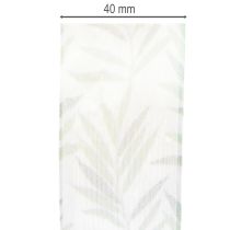 Artikel Organzalint, chiffonlint, groen plantenlint, 40 mm x 15 m