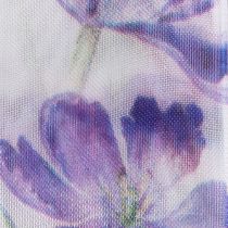 Artikel Organza lint, chiffon lint, papegaaitulpen, paars, 40 mm, 18 m