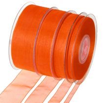 Artikel Organza lint cadeaulint oranje lint zelfkant 50m