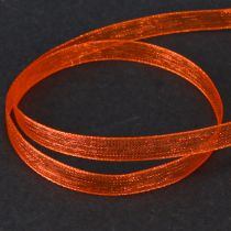 Artikel Organza lint cadeaulint oranje lint zelfkant 6mm 50m