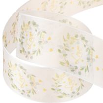 Artikel Organza lint bruiloft decoratie lint &quot;Love&quot; wit 40mm 15m