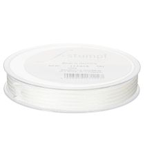 Artikel Organza lint met strepen, cadeaulint, wit, 15 mm, 20 m