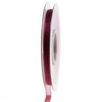 Organza lint Bordeaux nylon lint 6mm 50m