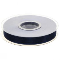 Artikel Organza lint cadeaulint donkerblauw lint blauw zelfkant 15mm 50m