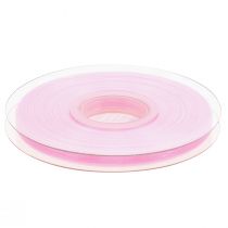 Artikel Organza lint cadeaulint roze lint zelfkant 6mm 50m
