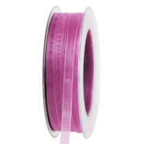 Organza lint aubergine 7mm 50m