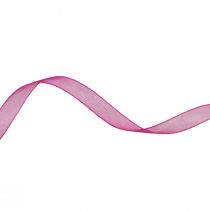 Artikel Organza lint cadeaulint roze lint zelfkant 6mm 50m