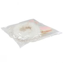 Artikel Paasdecoratie decoratieve ring konijnenoren deurdecoratie wit Ø13cm 4st