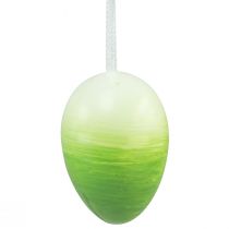 Artikel Paaseieren decoratie hangende plastic eieren Pasen gekleurd 8×12cm 10 st