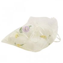 Artikel Paaseieren om op te hangen met bloemmotief Paasdecoratie 12st