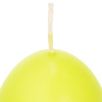 Artikel Paaskaarsen, eivormig, limoengroen, 9 cm, 20 cm hoog, 6 stuks