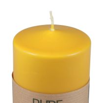 Artikel PURE stompkaars geel honing Wenzel kaarsen 90×70mm