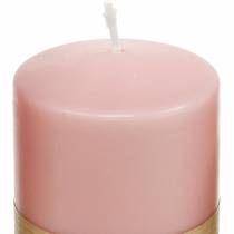PURE stompkaars 90/60 roze decoratieve kaars duurzame natuurlijke wax kaarsdecoratie