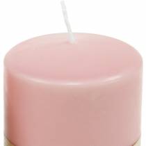 PURE stompkaars 90/70 roze natuurlijke wax kaars duurzame kaarsdecoratie