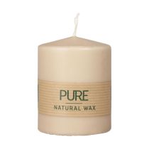 Artikel PURE Stompkaars Beige Wenzel Kaarsen Lichtbruin 90/70mm