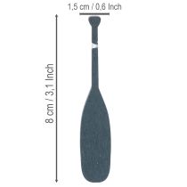 Artikel Miniatuur peddeldecoratie voor nautische doeleinden, 8 cm, 18 stuks
