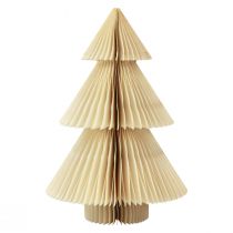 Artikel Papieren kerstboom papieren kerstboom crème goud H30cm