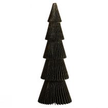 Papieren kerstboom Papieren kerstboom Zwart H60cm