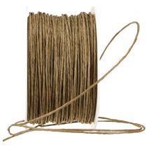 Artikel Papierdraad ambachtelijk draad draad omwikkeld bruin Ø2mm 100m