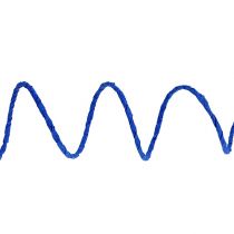 Artikel Papierkoord draad gewikkeld Ø2mm 100m blauw