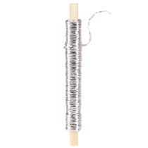 Artikel Papieren koord omwikkeld met draad Ø0,8mm 22m zilver