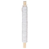 Artikel Papieren koord draad omwikkeld Ø0,8mm 22m wit
