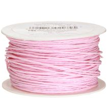 Artikel Papierkoord draad gewikkeld Ø2mm 100m roze